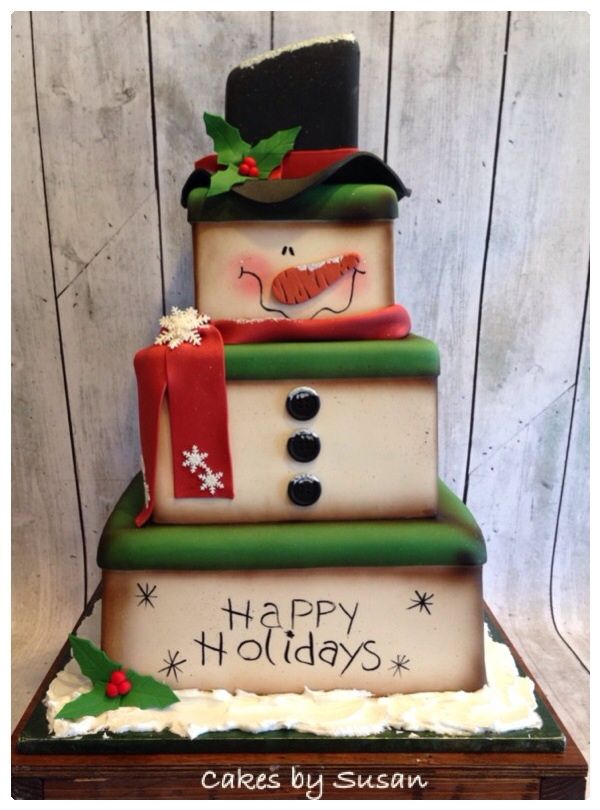 Snowman Cake Ideas for Christmas