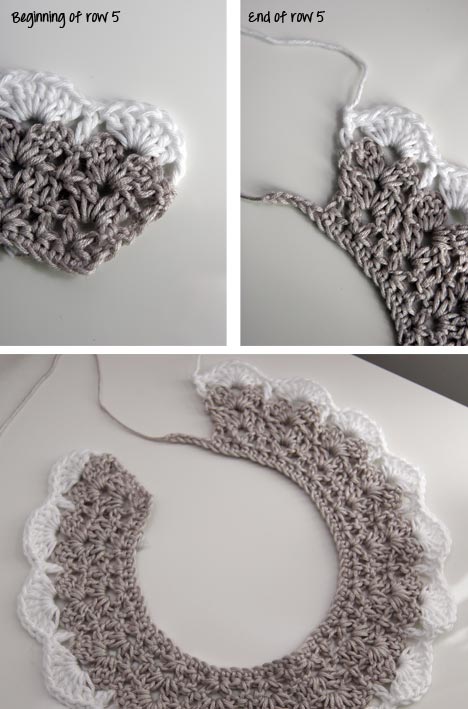 How to make an easy crocheted collar (9)